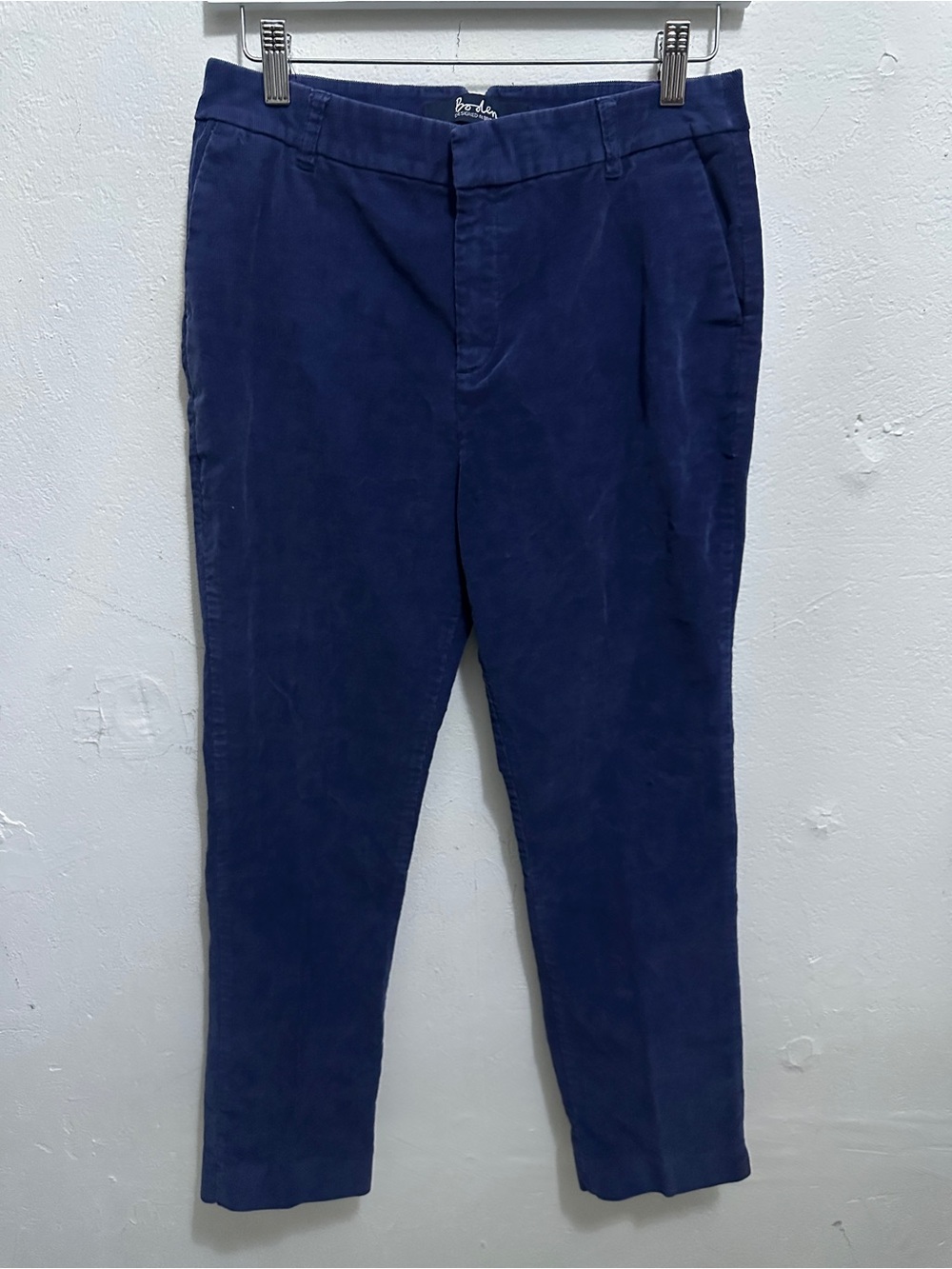 Boden The Wellington Jean Women’s 12 Navy Blue Corduroy Straight Leg Cropped Pan
